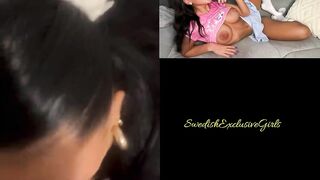 Elin Swede Blowjob & shows her big ass