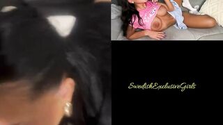 Elin Swede Blowjob & shows her big ass