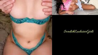 Swedish Milf HotJennifer playing with her big tits