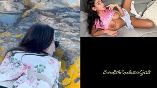 Swedish Babe Eliin Doggystyle in public amazing view
