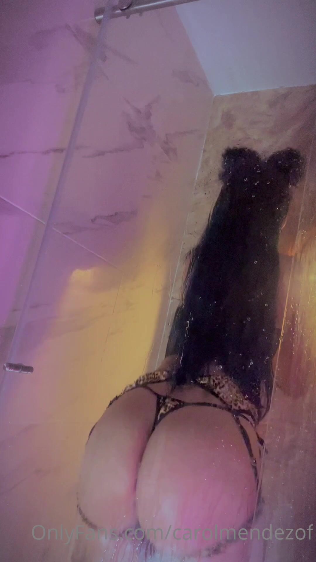 Carol Mendezof Hot Pussy Fuck In The Shower With Dildo