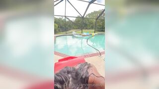 Emily Rinaudo Outdoor Pool Sextape