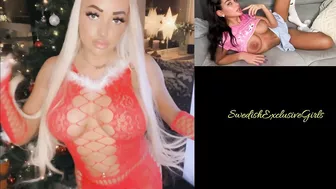 Norwegian Iselin Michelsen Christmas Big ass & pussy tease