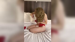 Sexy Santa Savannah Apted Reveals Her Perky Little Teen Tits for Christmas