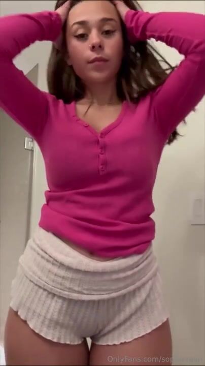 Sophie Rain Booty Shorts Sexy Striptease