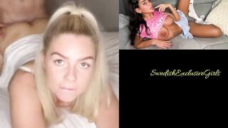 Norwegian babe TheBelleBunny  rough anal sex & cum in mouth