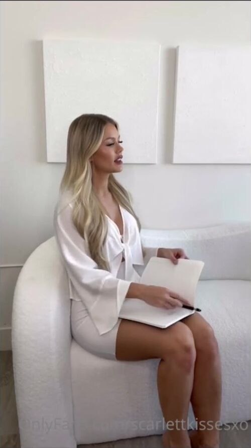 Slutty Therapist ScarlettKissesXO Milking Clients Big Dick