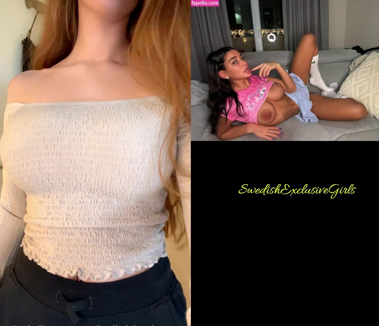 Norwegian Babe TheBellebunny flashing her big boobs