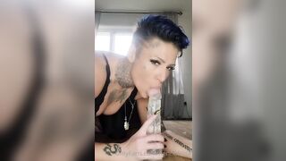 Swedish Nenne Frisk dildo blowjob