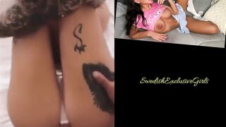 Swedish Tattooed Babe KattPaow Doggystyle & Missonary sex