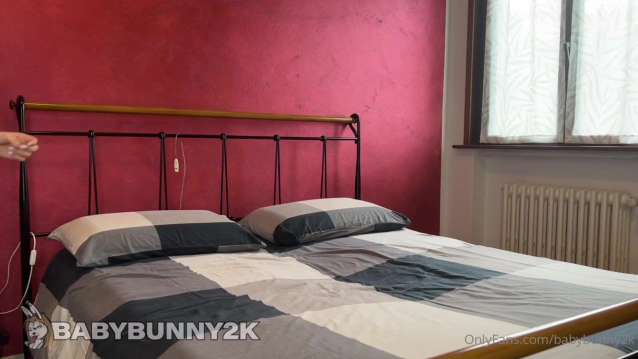 Italian Babe Babybunny2k Riding Strangers Big White Cock in Bed