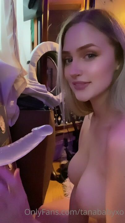 TanaBabyXO Blowjob Practice On Dildo With Riding