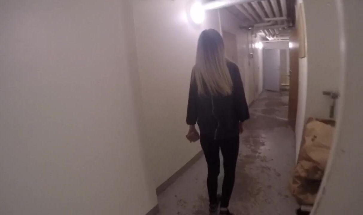 Swedish Babe Fucked in Laundry Room & swallows everything