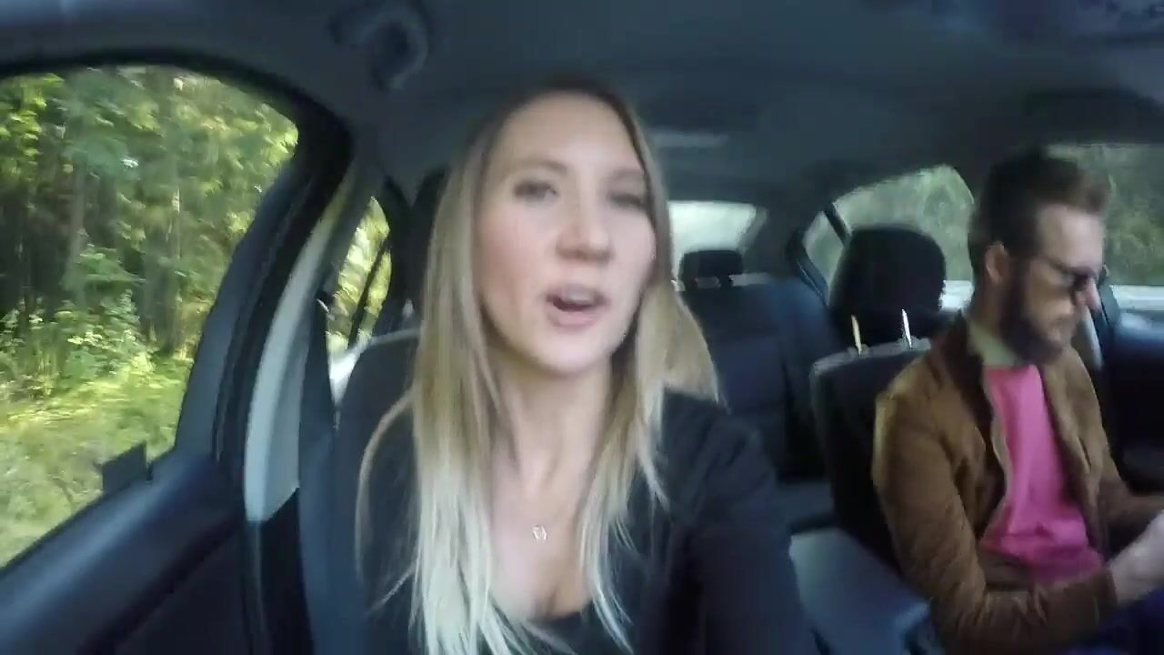 Blonde babe Fucked & swallows Cum in the Forrest