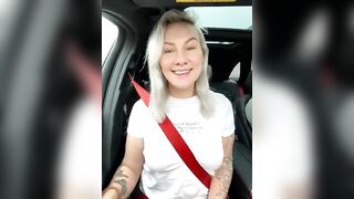 Nasty_Sweden Getting her Pussy Rubbed while in Car