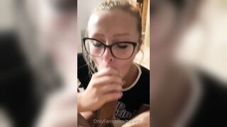 Dressed ItsPatikayy Blowjob And Facial In Glasses POV