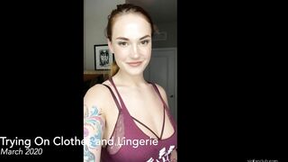 Siri Dhal Trying On Sexy Lingerie Compilation