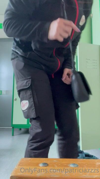 Swedish Amateur Changing Clothes at work