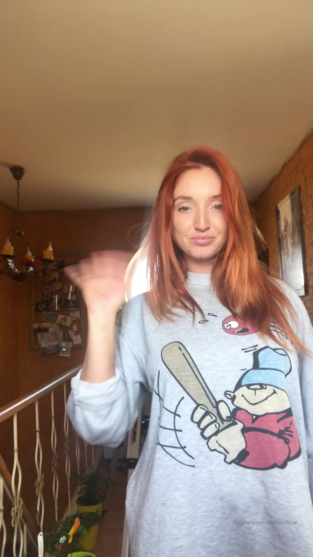 RedFoxOfficial Stripping And Masturbating her Tight Pussy