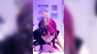 Swedish Pickyerpoison dildo blowjob Part 1