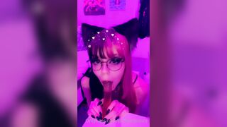 Swedish Pickyerpoison dildo blowjob Part 2