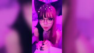 Swedish Pickyerpoison dildo blowjob Part 2