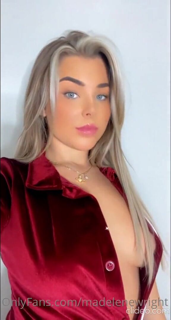 Maddie playing with her boobs