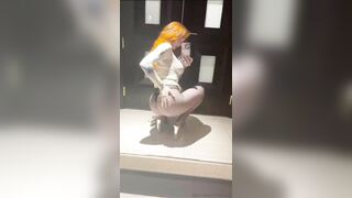 Jenna Lynn Meowri Filming Her Big Ass in Fishnets