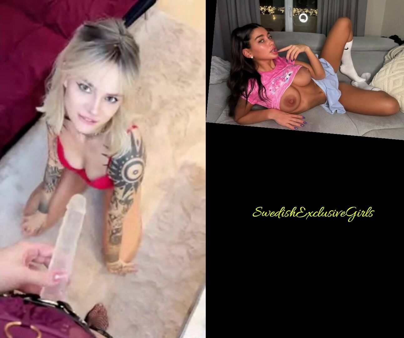 Norwegian Milf Rainbow  & Misfits lesbian dildo sex