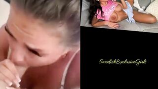 Swedish Babe Tindra Imhauser ( Msimmy ) Blowjob on big dick