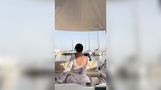 Kingharol Twerking Big Fat Ass on a Boat