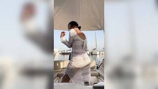Kingharol Twerking Big Fat Ass on a Boat