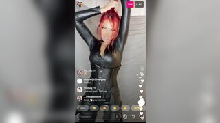 NalaFitness Chatting With Fans in Instagram Livestream