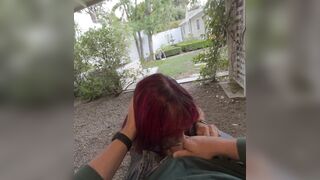 Hannah Jo - Perfect Redhead Sucking on a BWC