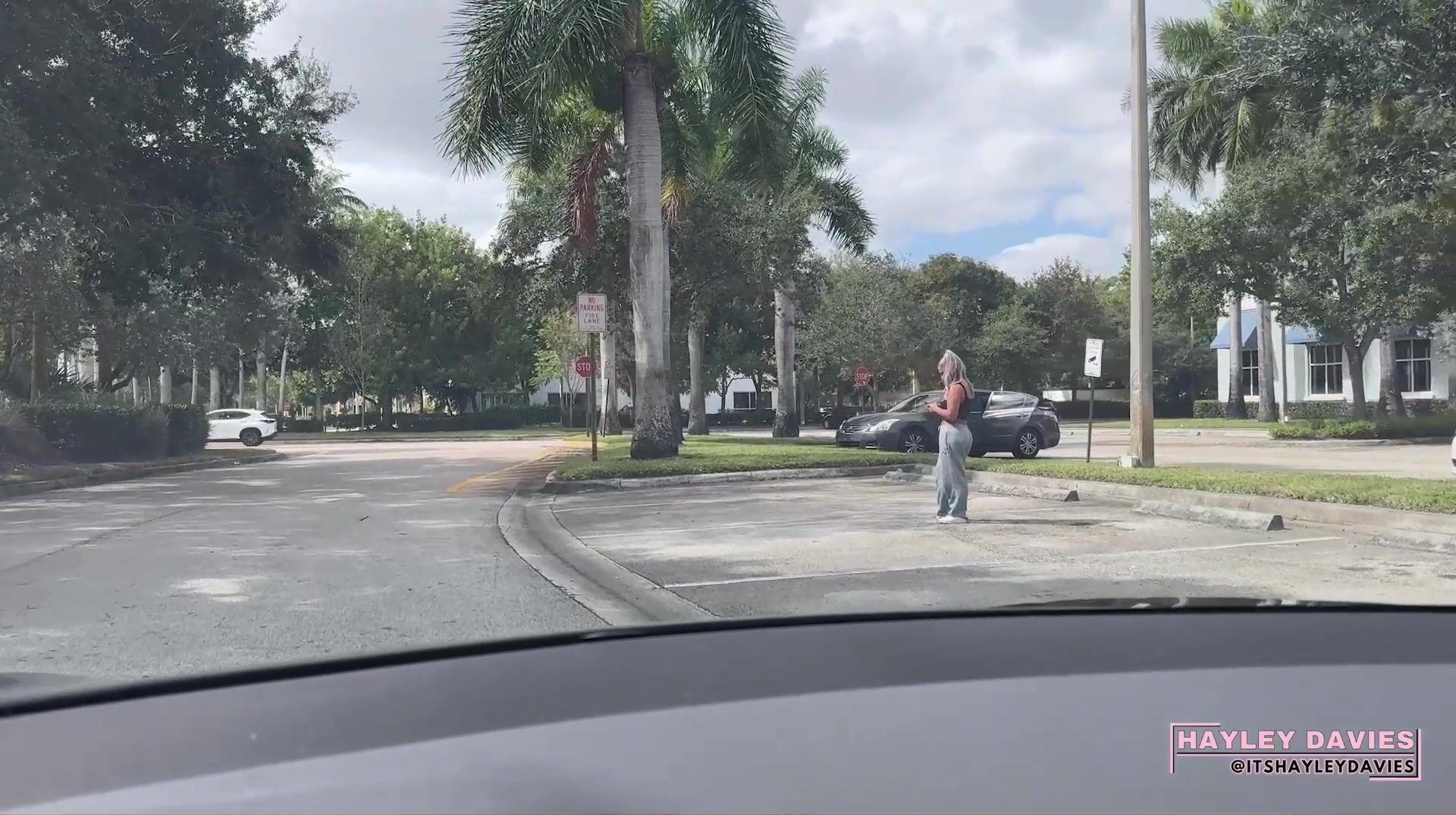 Hayley Davies Gets Creampied in Tesla Car