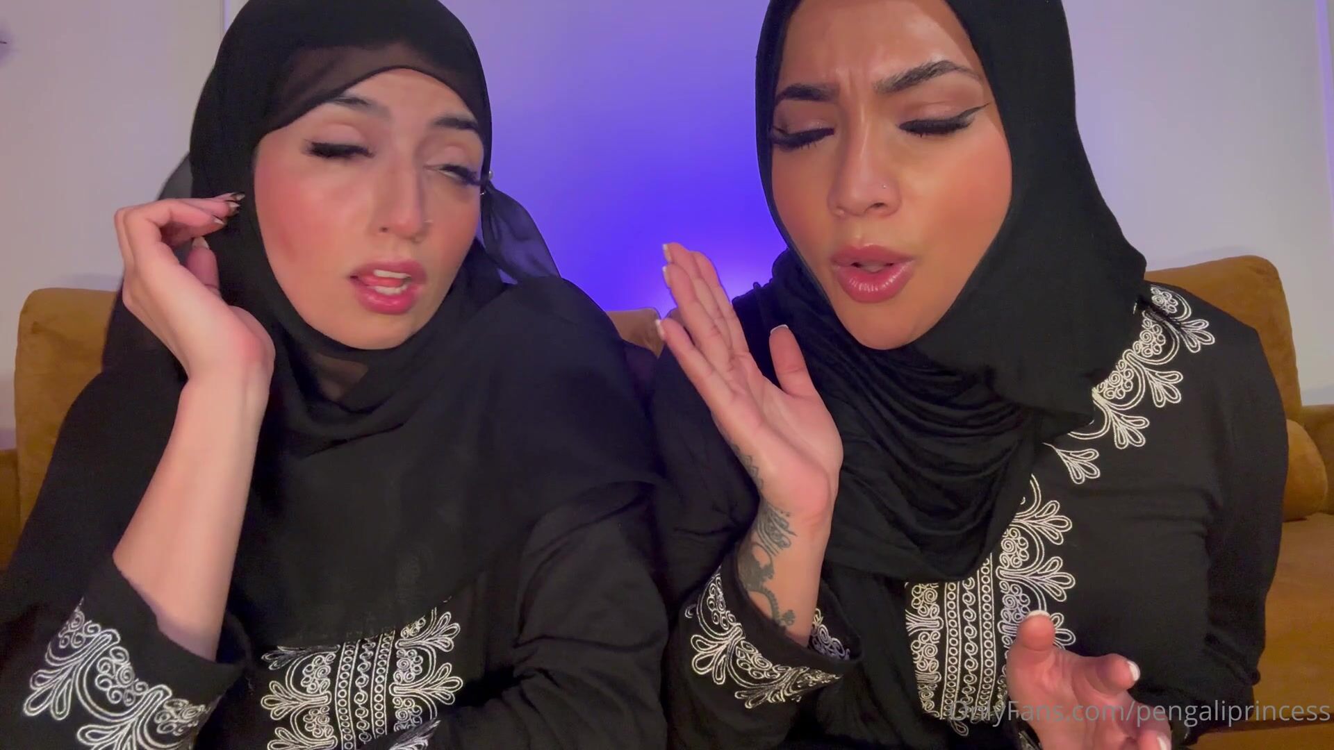 Yasmina Khan - Horny Hijab Girls Masturbating With Dildos