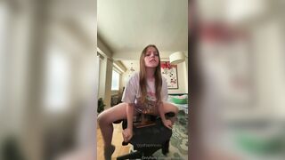 Princessiggy - Homemade Dildo Riding in Chair