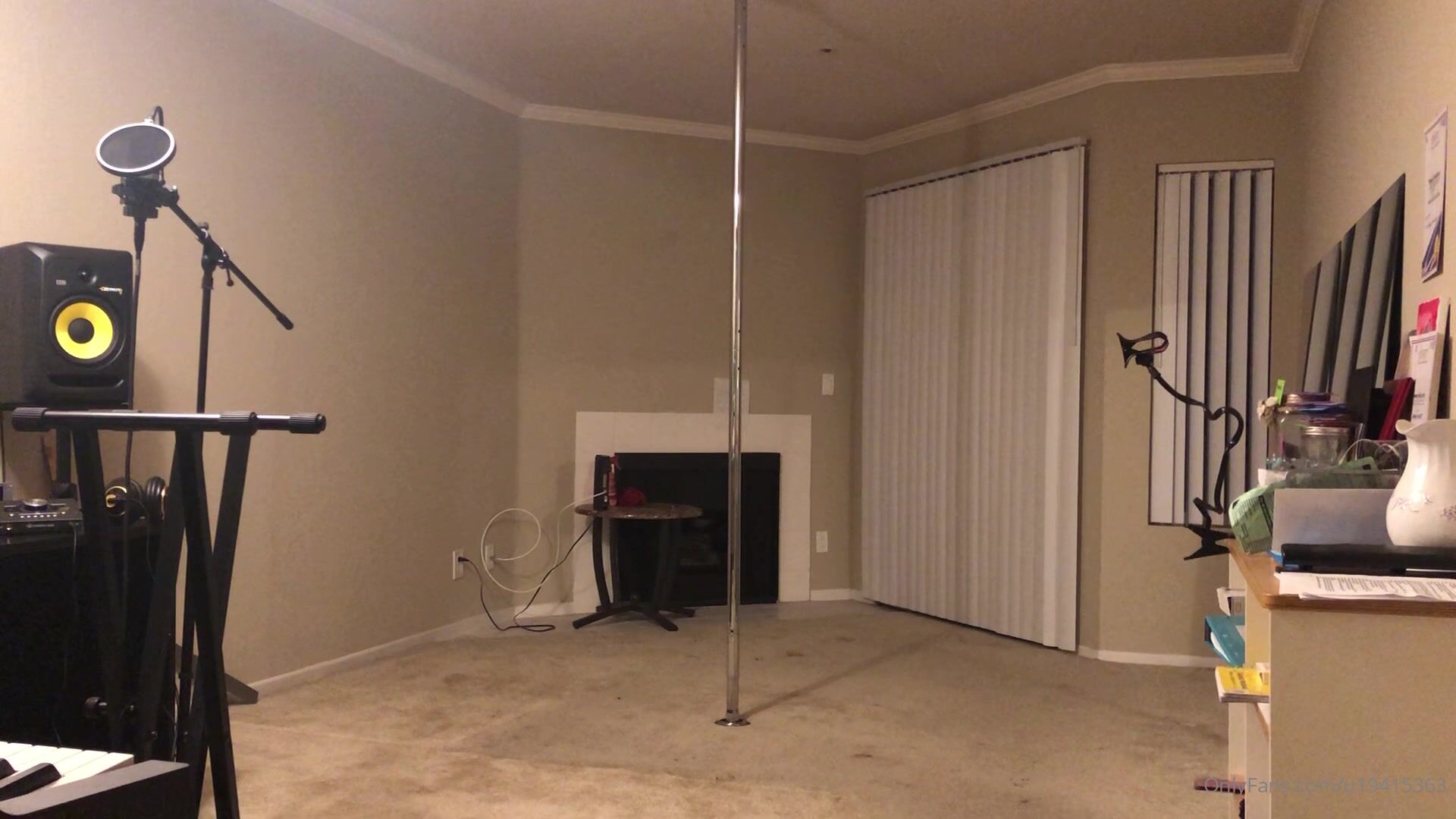 Kagney Linn Karter naked on stripper pole