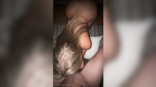 Alannasworldx Giving a Perfect Blowjob on White Cock in POV