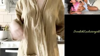 Swedish Babe Matilda Flashing her big natural tits