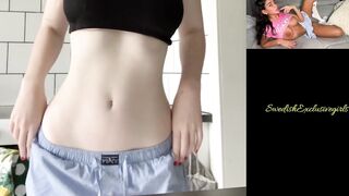 Swedish Babe Matilda Stripping Fully Naked