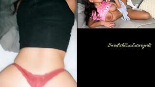 Swedish Babe Tindra Imhauser big ass is getting spanked