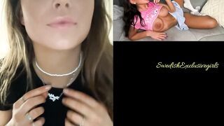 Swedish Babe Tindra Imhauser teasing with her big ass in bed