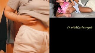 Swedish Babe Tindra Imhauser teasing with her tits