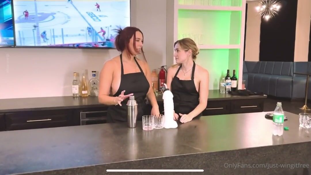 Bronwin Aurora Kitchen MFF Threesome Sextape With Just Wingit