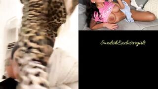 Swedish Tattooed Babe Paulina Alatalo Strips & Shows Her Huge Tits