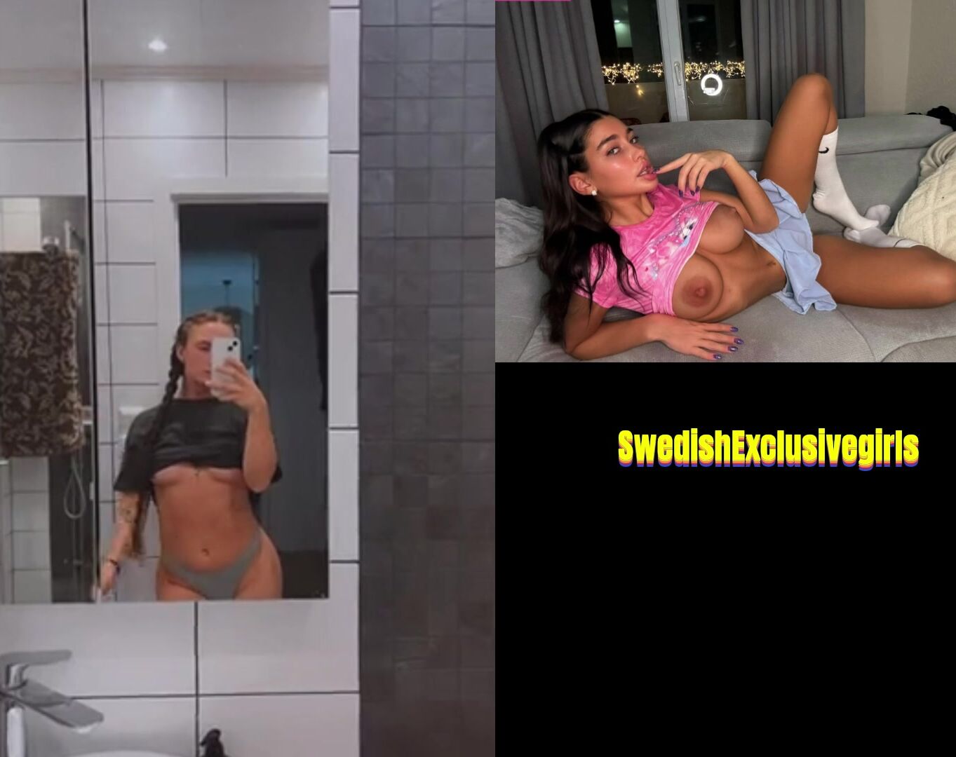 Swedish Babe Mimmi Olsson Showing her fat ass