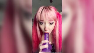 CharleyGrayyy - Rough Sucking on Purple Dildo