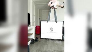 Swedish  Josefin Ottosson panty try out