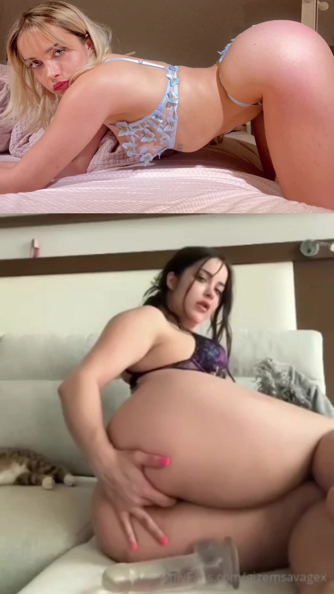 Turkish Goddess Gizem Bagdacicek Fucking Tight Pussy with Big Dildo